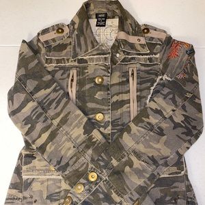 Aziz Embroidered Camo Jacket